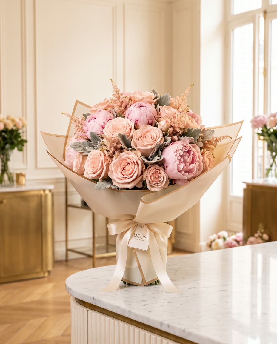 Bridal Blush: Круглый букет невесты